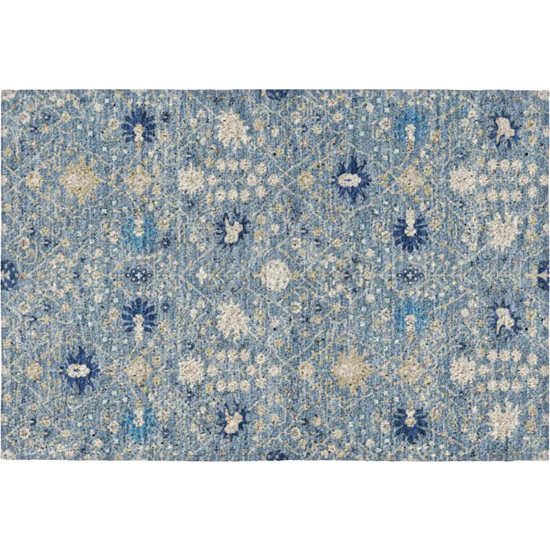 Luxury Washable Indoor/Outdoor Tabrook Denim 1\'8\" x 2\'6\" Rug