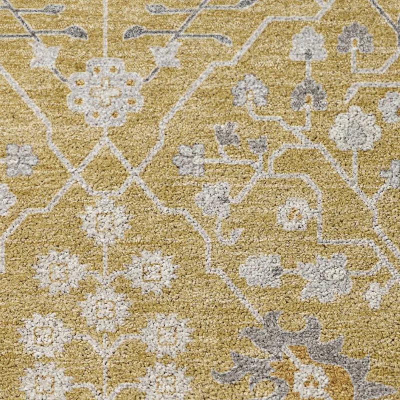 Luxury Washable Indoor/Outdoor Tabrook Gold 10\' x 14\' Rug