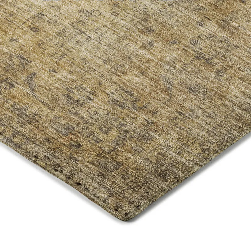 Luxury Washable Indoor/Outdoor Tabrook Mocha 2\'3\" x 7\'6\" Runner Rug