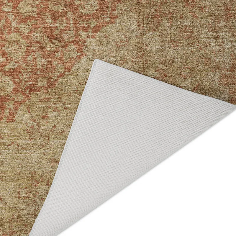 Luxury Washable Indoor/Outdoor Tabrook Paprika 2\'6\" x 3\'10\" Rug
