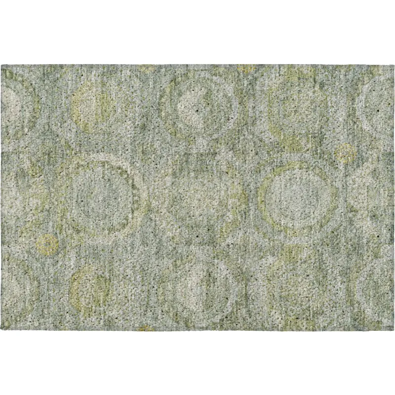 Luxury Washable Indoor/Outdoor Tabrook Sage 1\'8\" x 2\'6\" Rug
