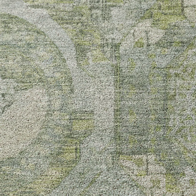 Luxury Washable Indoor/Outdoor Tabrook Sage 5\' x 7\'6\" Rug