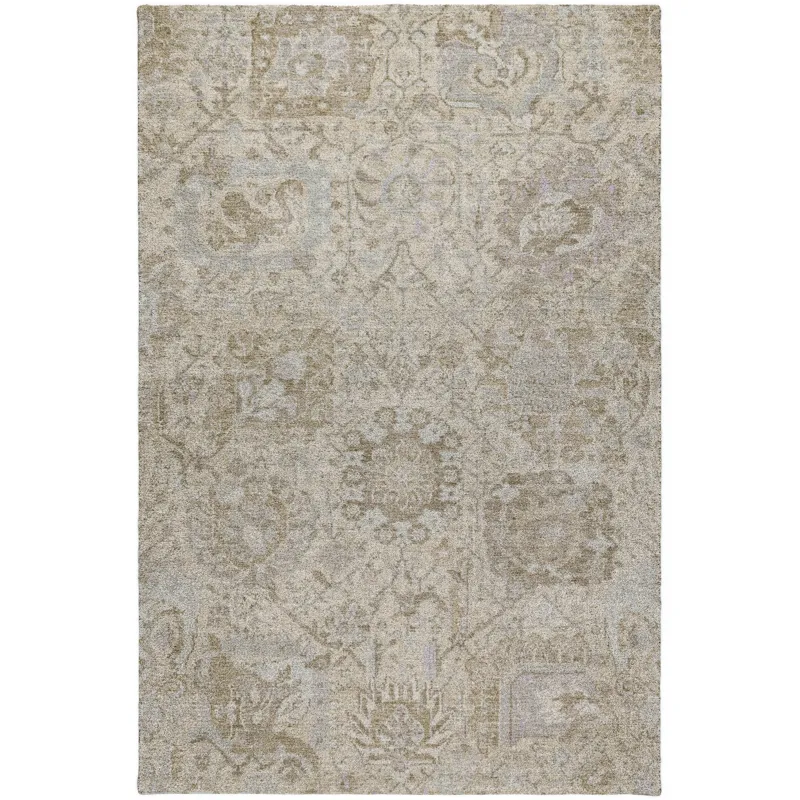 Luxury Washable Indoor/Outdoor Tabrook Ivory 5\' x 7\'6\" Rug