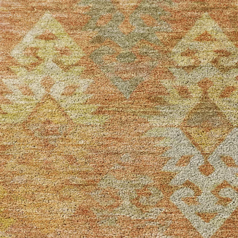 Luxury Washable Indoor/Outdoor Tabrook Copper 9\' x 12\' Rug