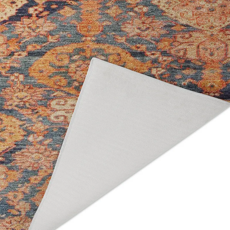 Luxury Washable Indoor/Outdoor Tabrook Terracotta 5\' x 7\'6\" Rug