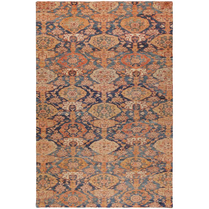 Luxury Washable Indoor/Outdoor Tabrook Terracotta 5\' x 7\'6\" Rug