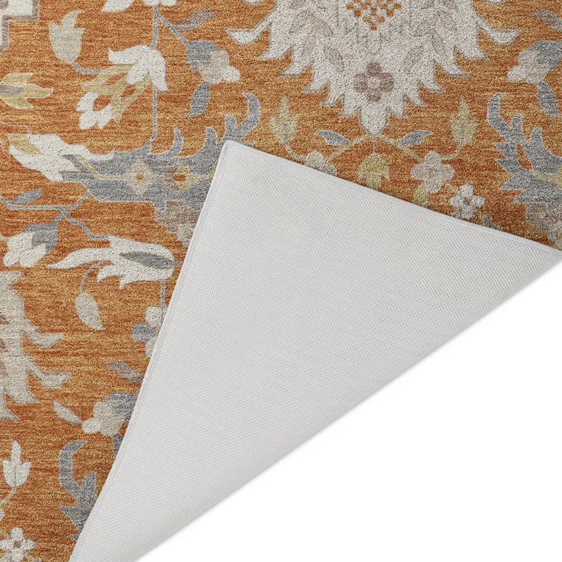 Luxury Washable Indoor/Outdoor Tabrook Copper 5\' x 7\'6\" Rug