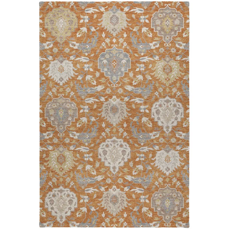 Luxury Washable Indoor/Outdoor Tabrook Copper 5\' x 7\'6\" Rug