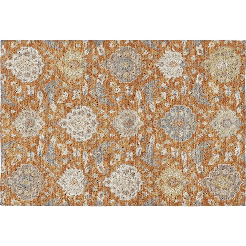 Luxury Washable Indoor/Outdoor Tabrook Copper 1\'8\" x 2\'6\" Rug