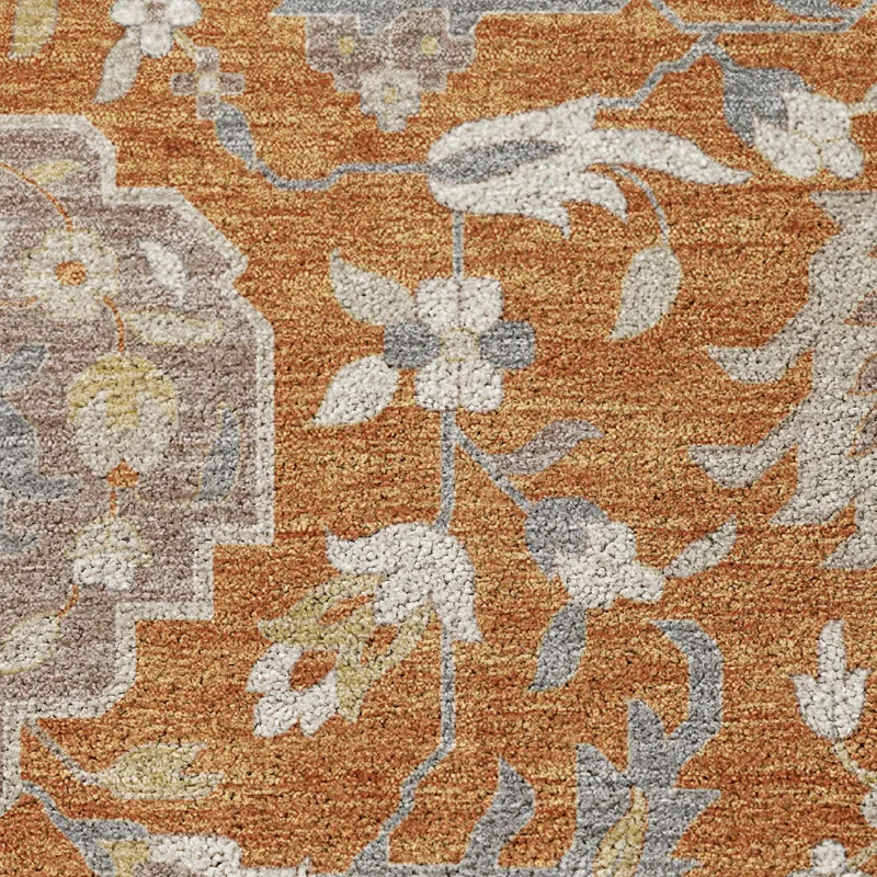 Luxury Washable Indoor/Outdoor Tabrook Copper 5\' x 7\'6\" Rug