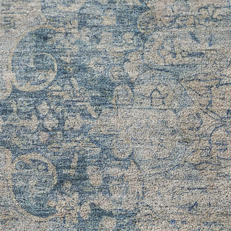 Luxury Washable Indoor/Outdoor Tabrook Blue 2\'6\" x 3\'10\" Rug