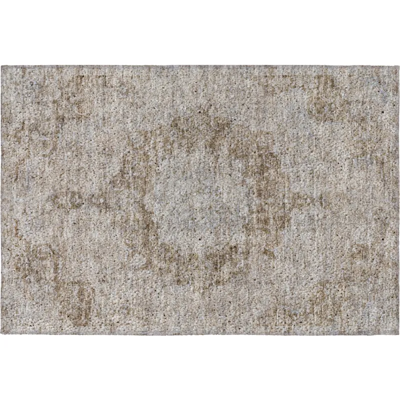 Luxury Washable Indoor/Outdoor Tabrook Chocolate 1\'8\" x 2\'6\" Rug