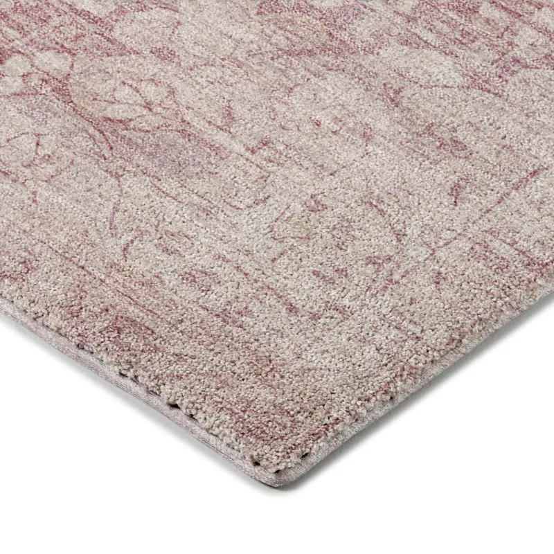 Luxury Washable Indoor/Outdoor Tabrook Pink 3\' x 5\' Rug