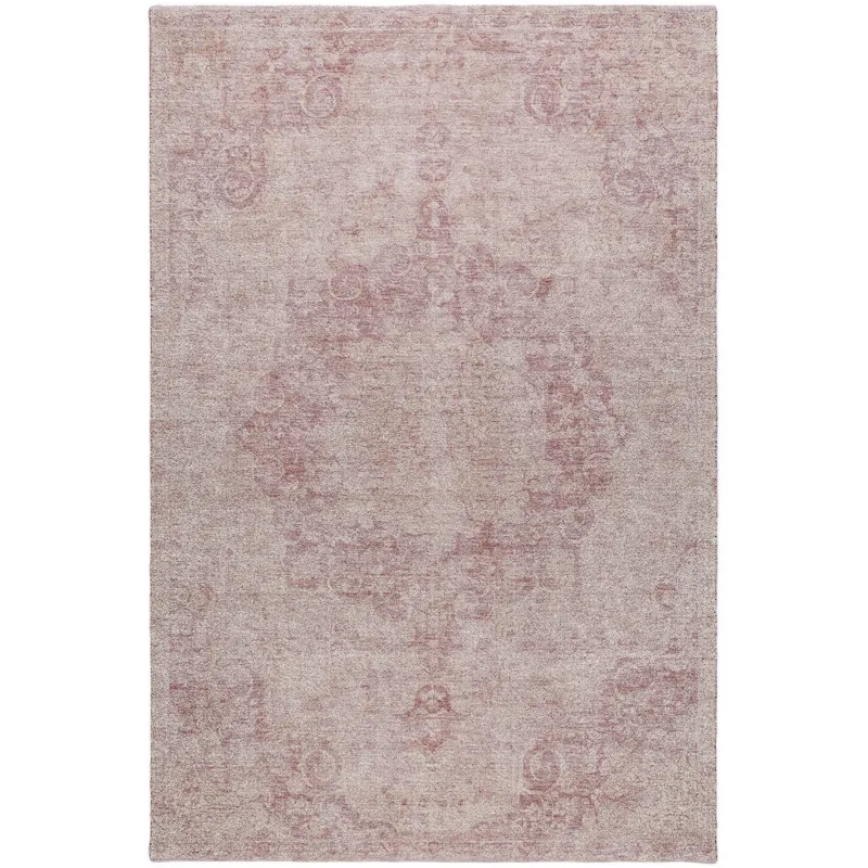 Luxury Washable Indoor/Outdoor Tabrook Pink 3\' x 5\' Rug