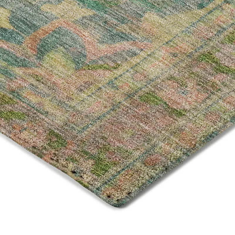 Luxury Washable Indoor/Outdoor Tabrook Blush 2\'3\" x 7\'6\" Runner Rug