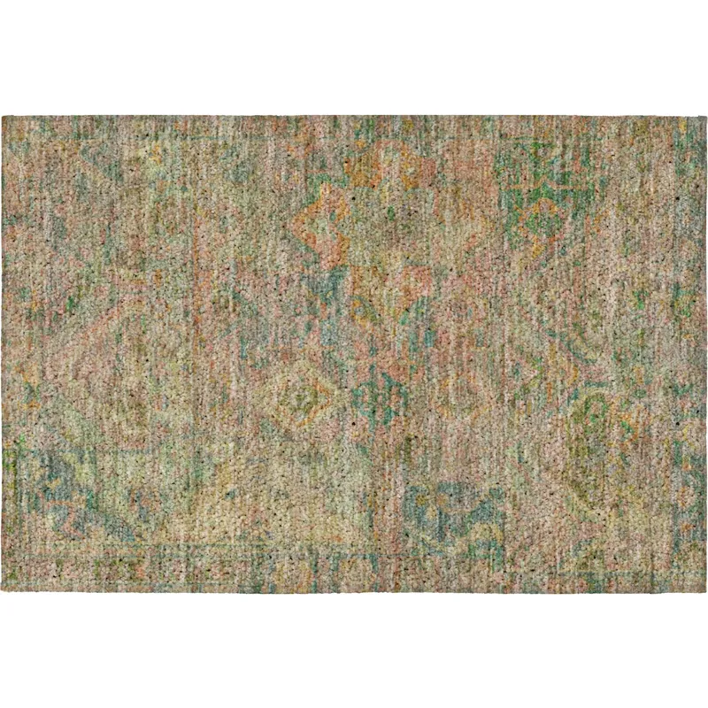 Luxury Washable Indoor/Outdoor Tabrook Blush 1\'8\" x 2\'6\" Rug