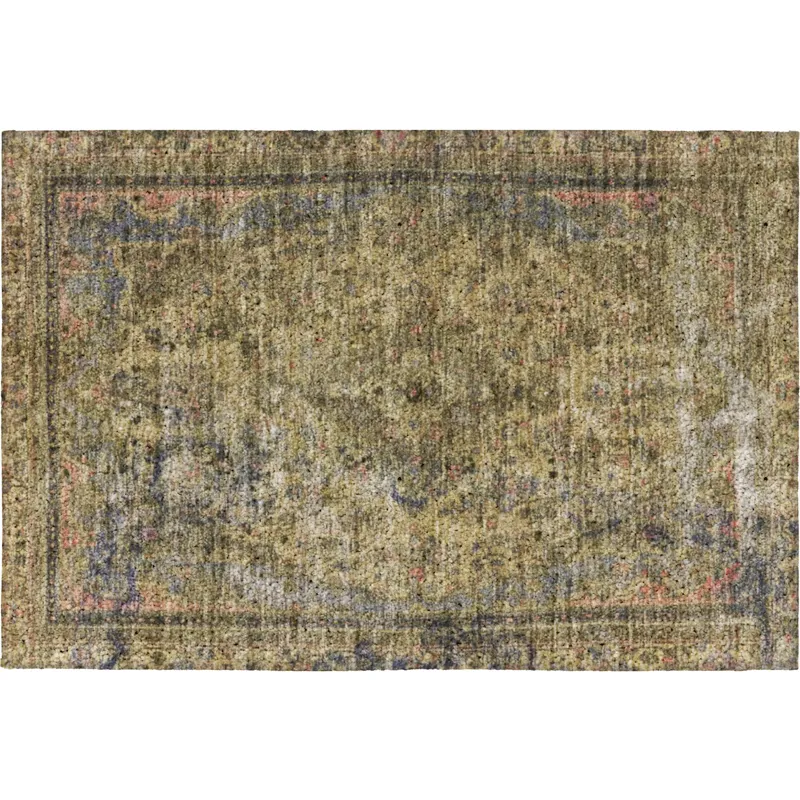 Luxury Washable Indoor/Outdoor Tabrook Tan 1\'8\" x 2\'6\" Rug