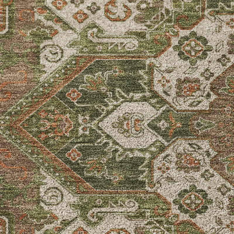 Luxury Washable Indoor/Outdoor Tabrook Rust 3\' x 5\' Rug