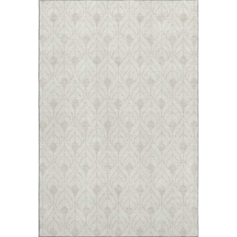 Luxury Washable Indoor/Outdoor The Reserve Ivory 10\' x 14\' Rug