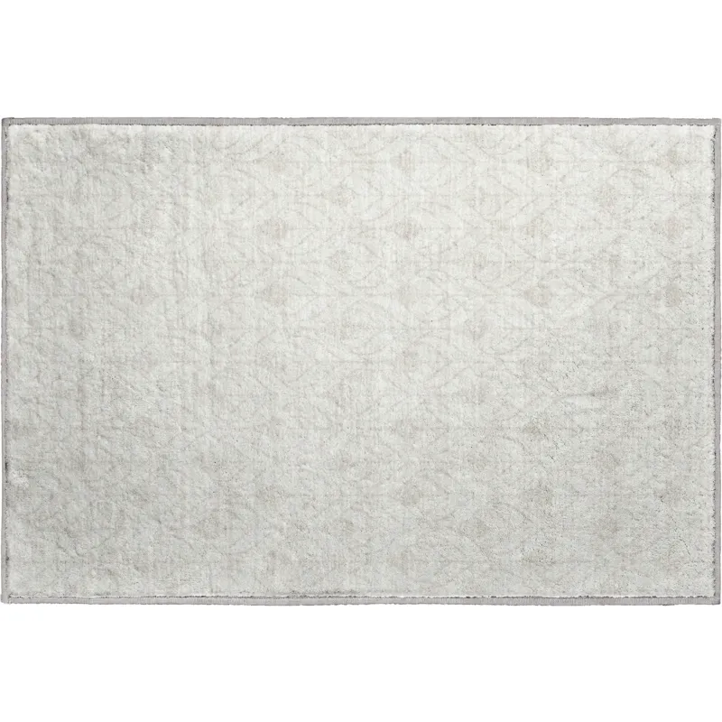 Luxury Washable Indoor/Outdoor The Reserve Ivory 1\'8\" x 2\'6\" Rug
