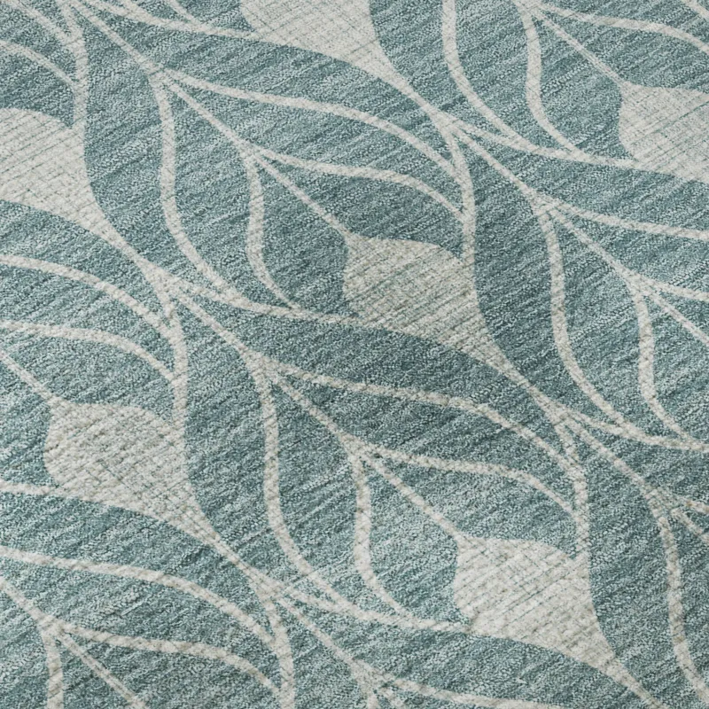 Luxury Washable Indoor/Outdoor The Reserve Teal 3\' x 5\' Rug