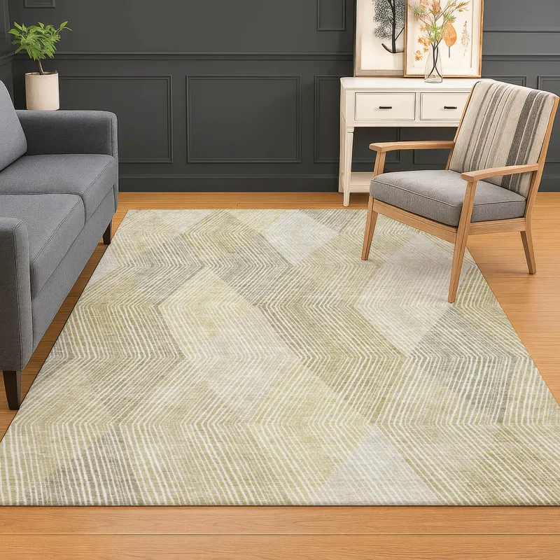 Luxury Washable Indoor/Outdoor The Reserve Beige 10\' x 14\' Rug