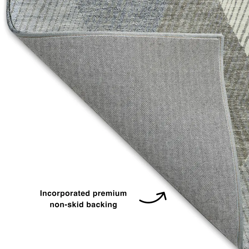 Luxury Washable Indoor/Outdoor The Reserve Denim 5\' x 7\'6\" Rug