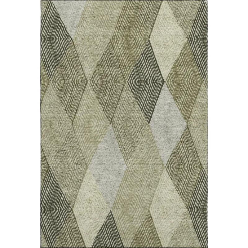 Luxury Washable Indoor/Outdoor The Reserve Fern 10\' x 14\' Rug