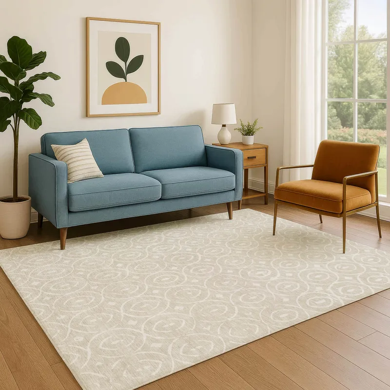Luxury Washable Indoor/Outdoor The Reserve Beige 2\'6\" x 3\'10\" Rug
