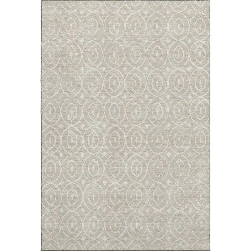 Luxury Washable Indoor/Outdoor The Reserve Beige 2\'6\" x 3\'10\" Rug