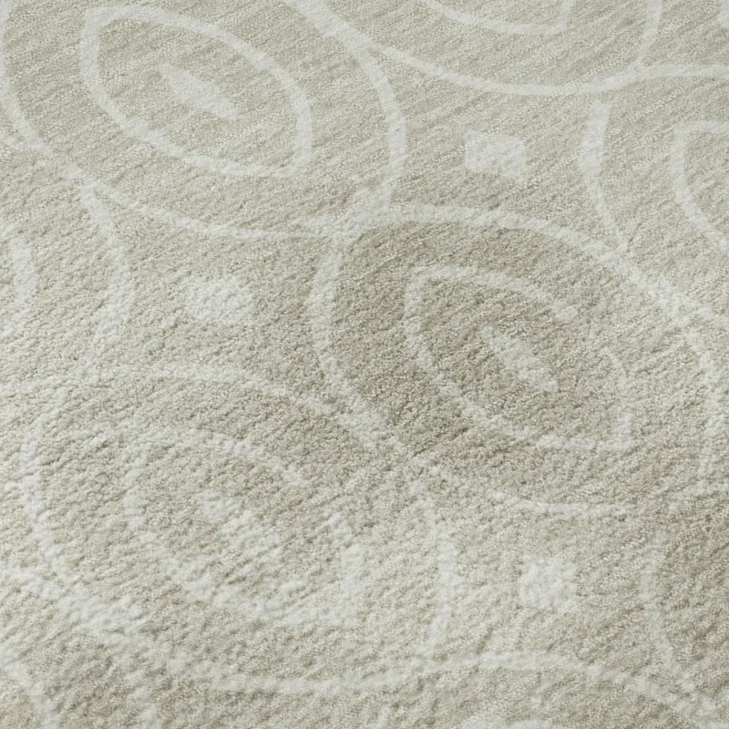 Luxury Washable Indoor/Outdoor The Reserve Beige 2\'6\" x 3\'10\" Rug
