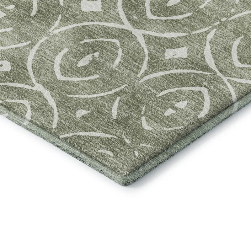 Luxury Washable Indoor/Outdoor The Reserve Fern 2\'3\" x 7\'6\" Runner Rug