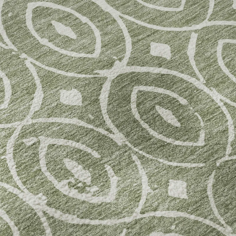 Luxury Washable Indoor/Outdoor The Reserve Fern 2\'3\" x 7\'6\" Runner Rug