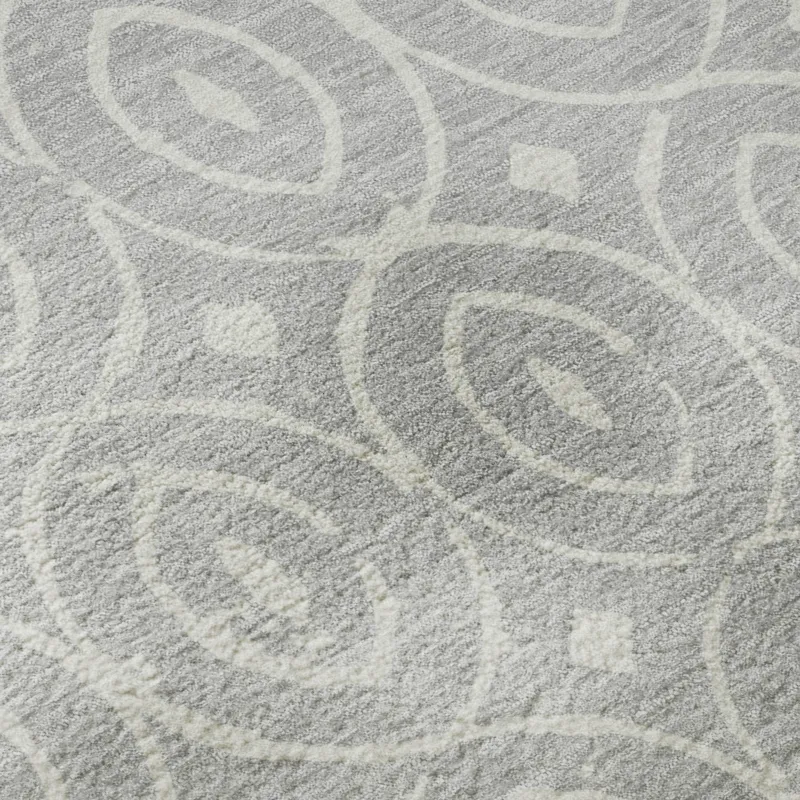 Luxury Washable Indoor/Outdoor The Reserve Silver 2\'6\" x 3\'10\" Rug
