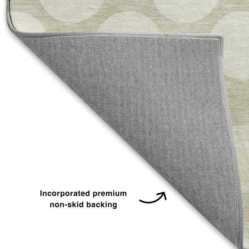 Luxury Washable Indoor/Outdoor The Reserve Beige 2\'6\" x 3\'10\" Rug