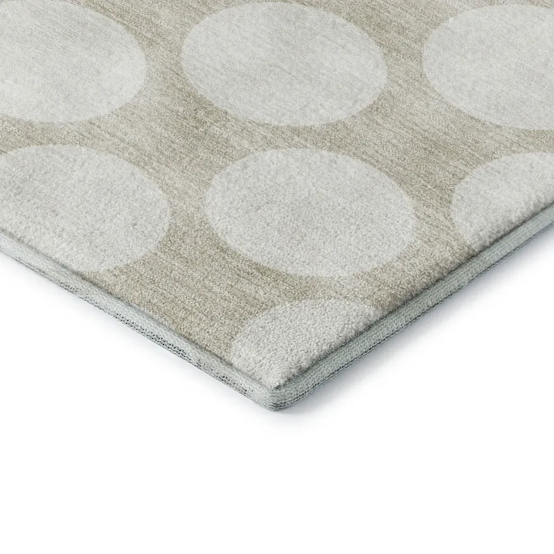 Luxury Washable Indoor/Outdoor The Reserve Beige 2\'6\" x 3\'10\" Rug