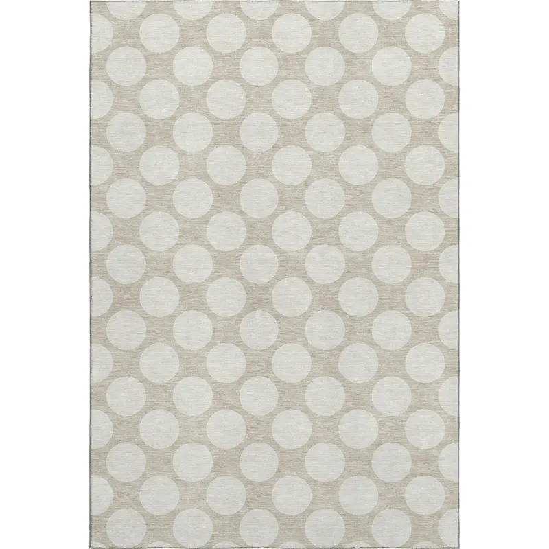 Luxury Washable Indoor/Outdoor The Reserve Beige 2\'6\" x 3\'10\" Rug