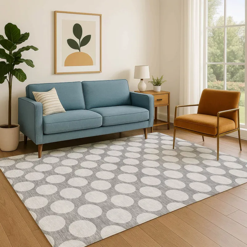 Luxury Washable Indoor/Outdoor The Reserve Gray 2\'6\" x 3\'10\" Rug