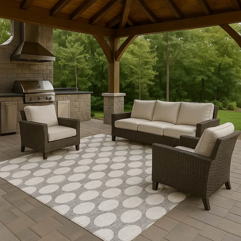 Luxury Washable Indoor/Outdoor The Reserve Gray 2\'6\" x 3\'10\" Rug