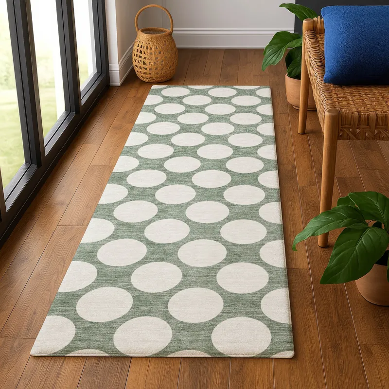 Luxury Washable Indoor/Outdoor The Reserve Sage 2\'3\" x 7\'6\" Runner Rug