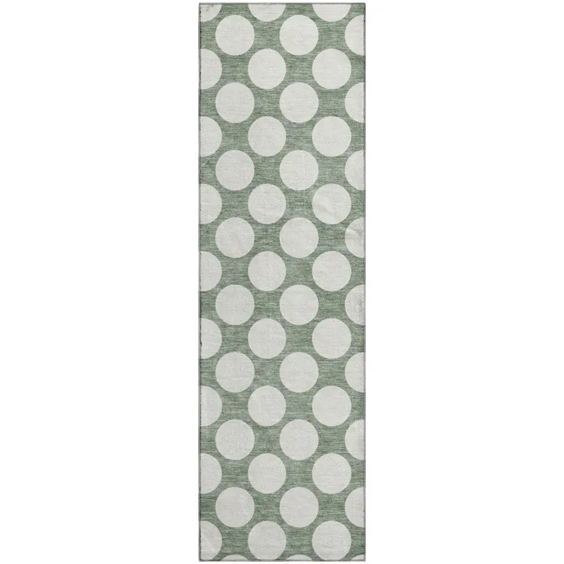 Luxury Washable Indoor/Outdoor The Reserve Sage 2\'3\" x 7\'6\" Runner Rug