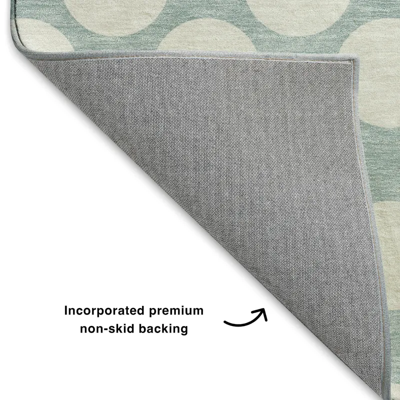 Luxury Washable Indoor/Outdoor The Reserve Seafoam 8\' x 10\' Rug