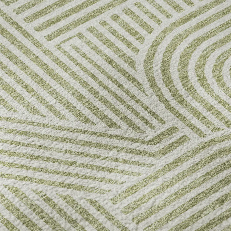 Luxury Washable Indoor/Outdoor The Reserve Aloe 2\'6\" x 3\'10\" Rug