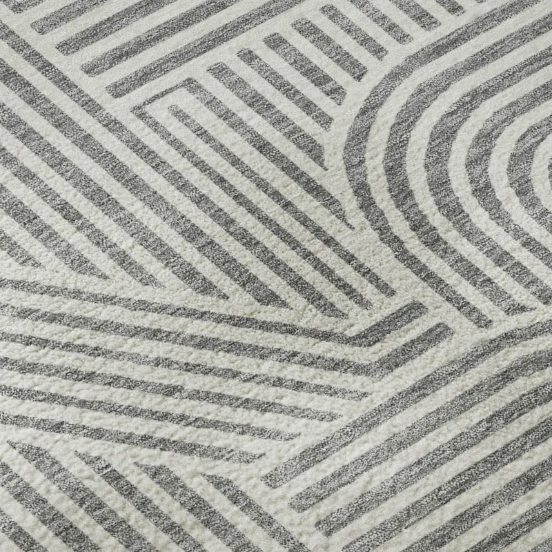 Luxury Washable Indoor/Outdoor The Reserve Gray 5\' x 7\'6\" Rug