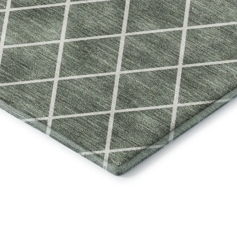 Luxury Washable Indoor/Outdoor The Reserve Basil 8\' x 10\' Rug