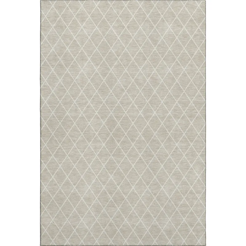 Luxury Washable Indoor/Outdoor The Reserve Beige 8\' x 10\' Rug