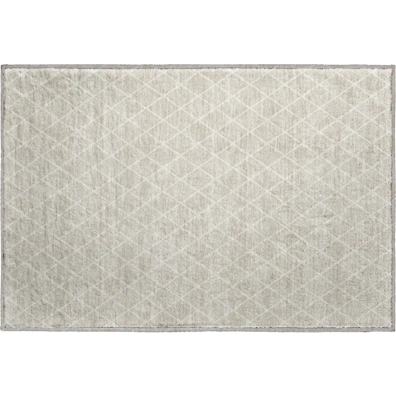 Luxury Washable Indoor/Outdoor The Reserve Beige 1\'8\" x 2\'6\" Rug