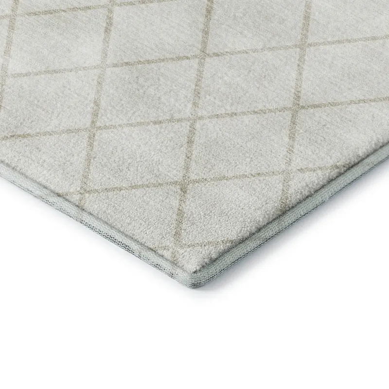 Luxury Washable Indoor/Outdoor The Reserve Ivory 9\' x 12\' Rug