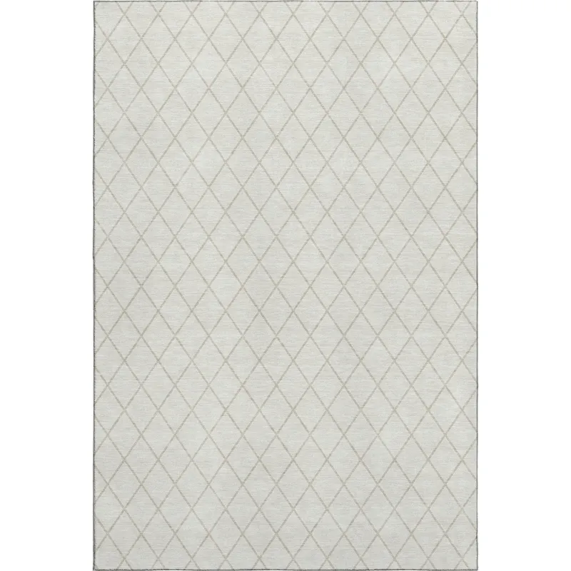 Luxury Washable Indoor/Outdoor The Reserve Ivory 9\' x 12\' Rug