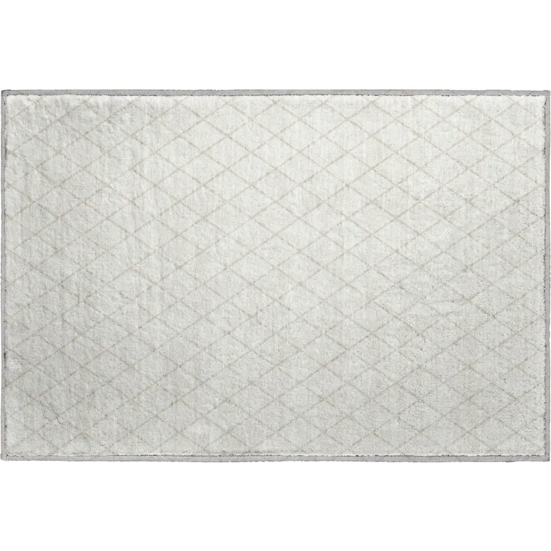 Luxury Washable Indoor/Outdoor The Reserve Ivory 1\'8\" x 2\'6\" Rug